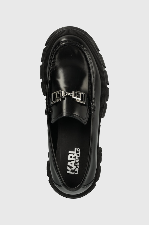 Karl Lagerfeld mokasyny skórzane PRECINCT czarny KL43823F.000
