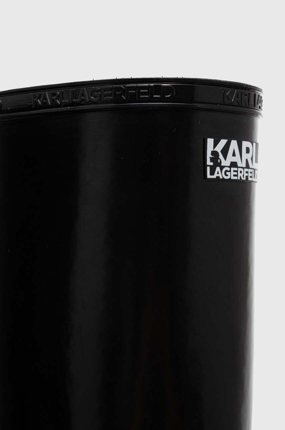 Gumene čizme Karl Lagerfeld KALOSH NFT crna KL47090N.V00