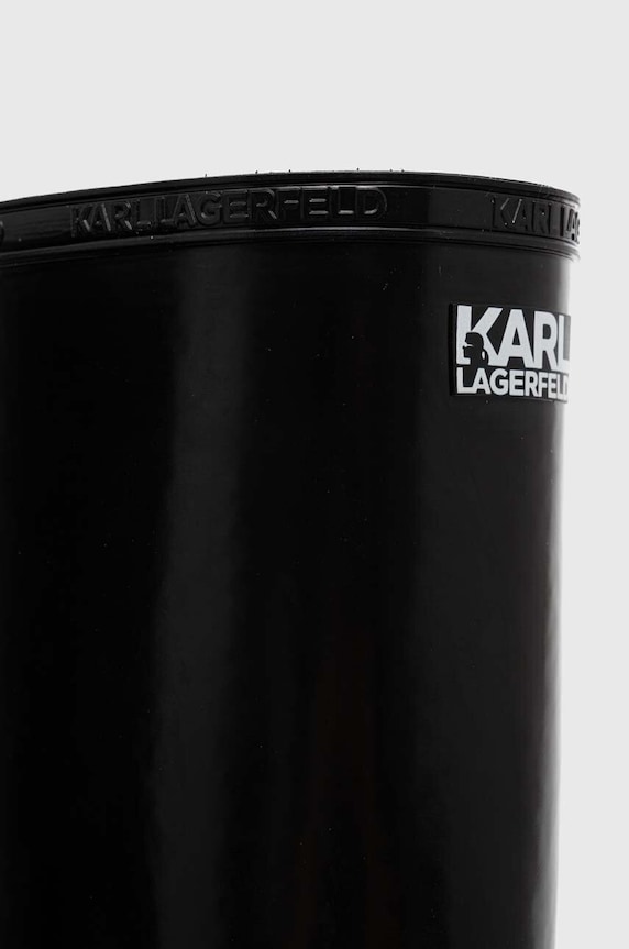 Gumene čizme Karl Lagerfeld KALOSH NFT crna KL47090N.V00