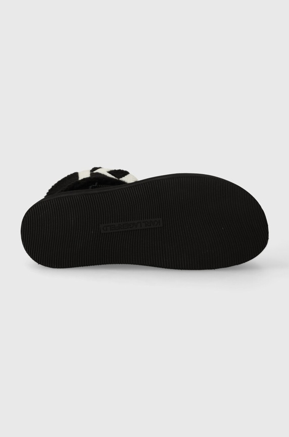 Karl Lagerfeld śniegowce zamszowe THERMO KL48552.700 czarny
