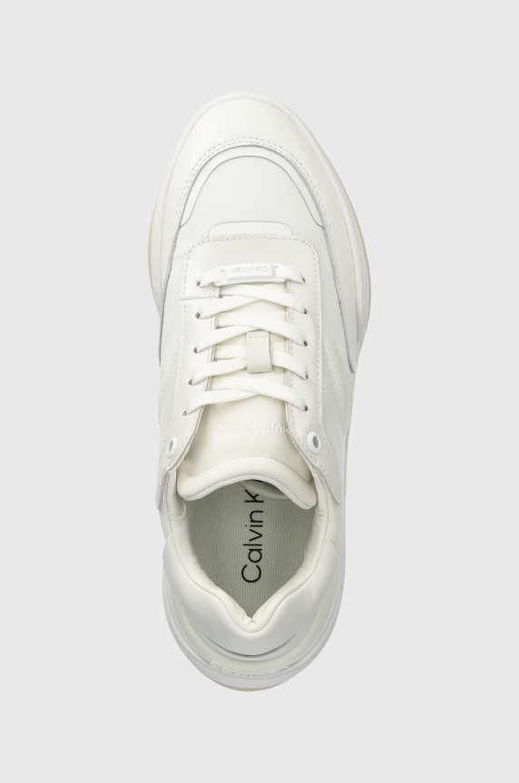 Tenisky Calvin Klein CLOUD WEDGE LACE UP bílá HW0HW01647