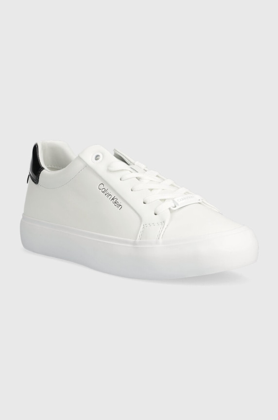 Kožené tenisky Calvin Klein VULC LACE UP HW0HW01681 biela AW25