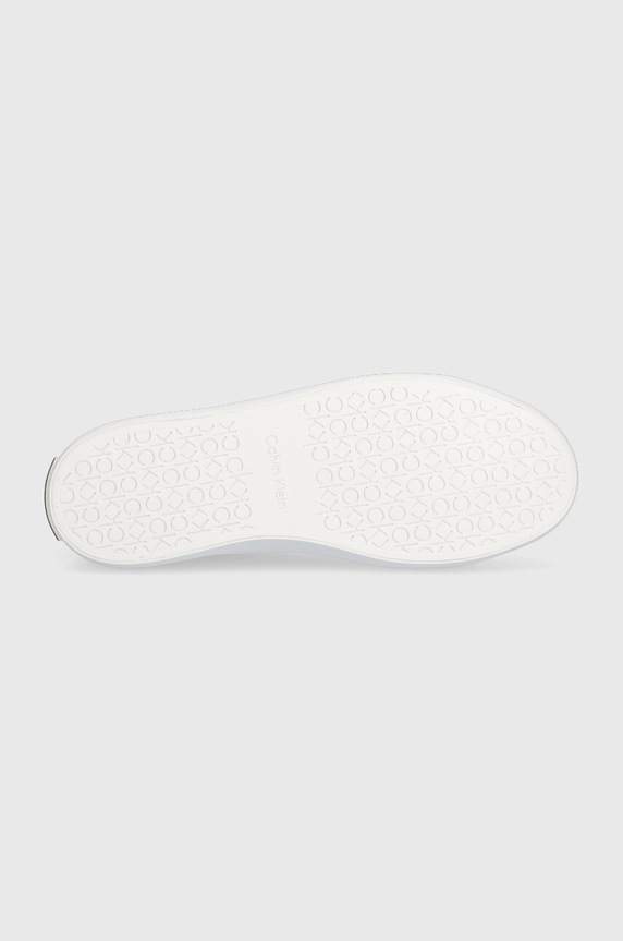 Kožené tenisky Calvin Klein VULC LACE UP HW0HW01681 biela