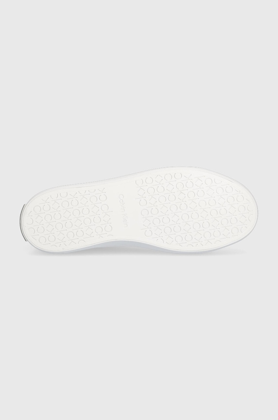 Kožené tenisky Calvin Klein VULC LACE UP HW0HW01681 biela