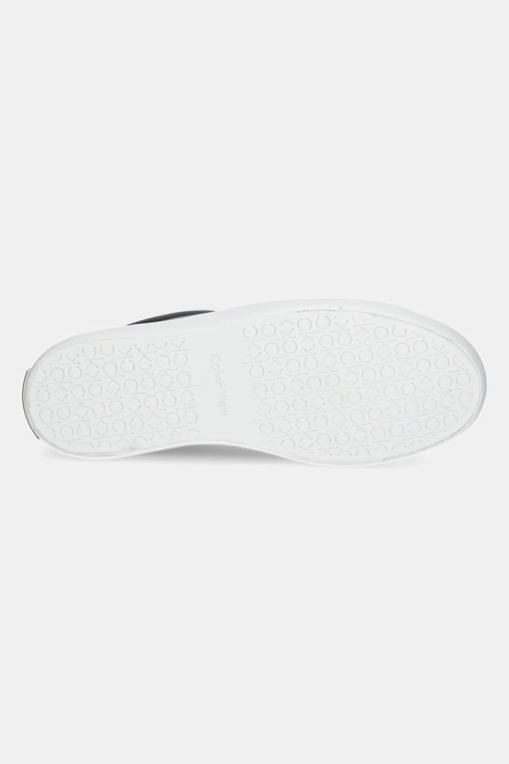 Kožené sneakers boty Calvin Klein VULC LACE UP HW0HW01681 černá