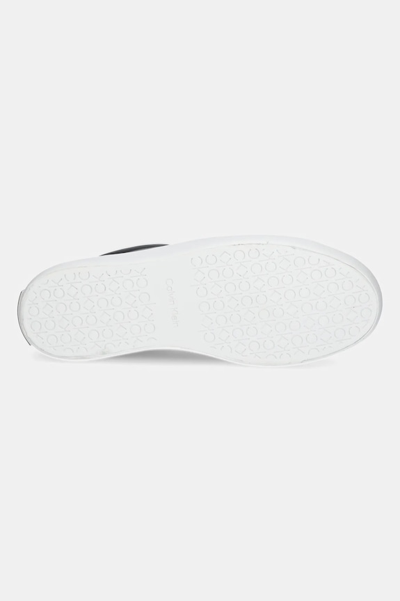 Kožené sneakers boty Calvin Klein VULC LACE UP HW0HW01681 černá