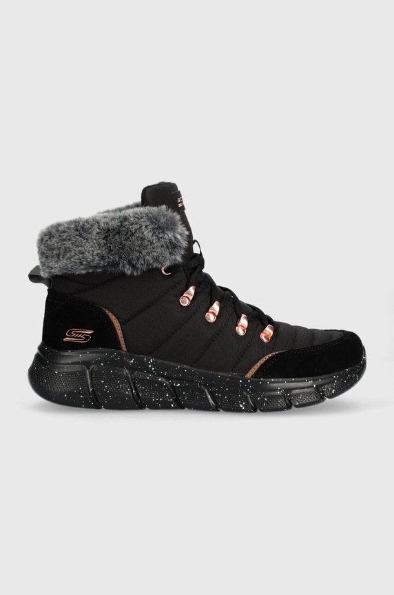 Skechers sneakers SPORTY STREET pelle scamosciata nero 117339