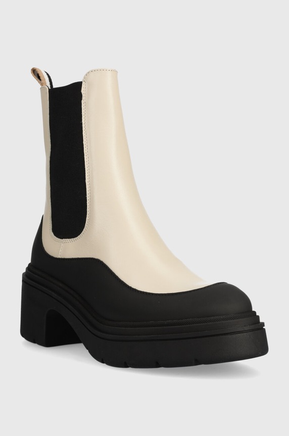 Členkové topánky BOSS Carol 50503738.118 béžová AW23
