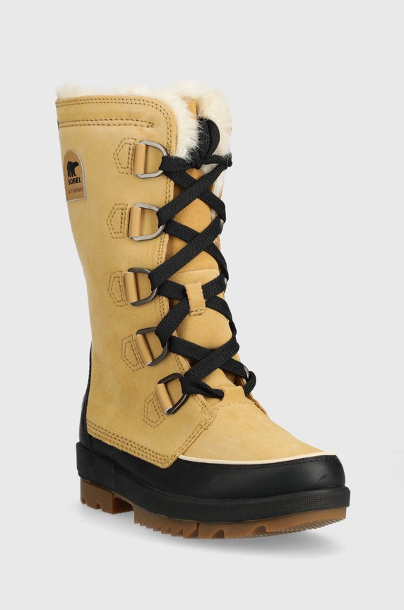 Σουέτ παπούτσια Sorel TORINO II TALL WP 1886271373 καφέ AW23