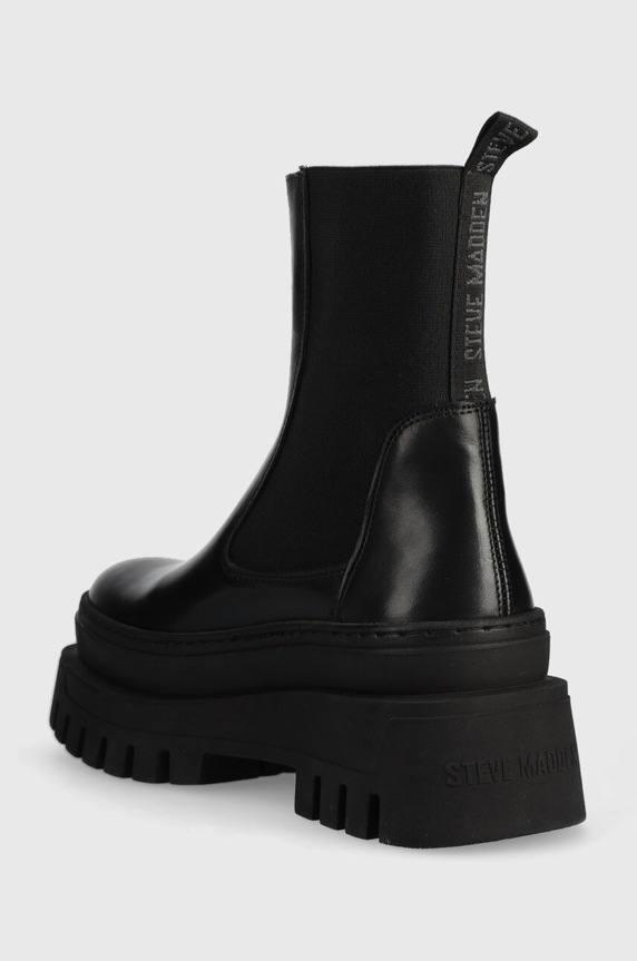Obuwie Steve Madden sztyblety skórzane Cassandra SM11002679.017 czarny