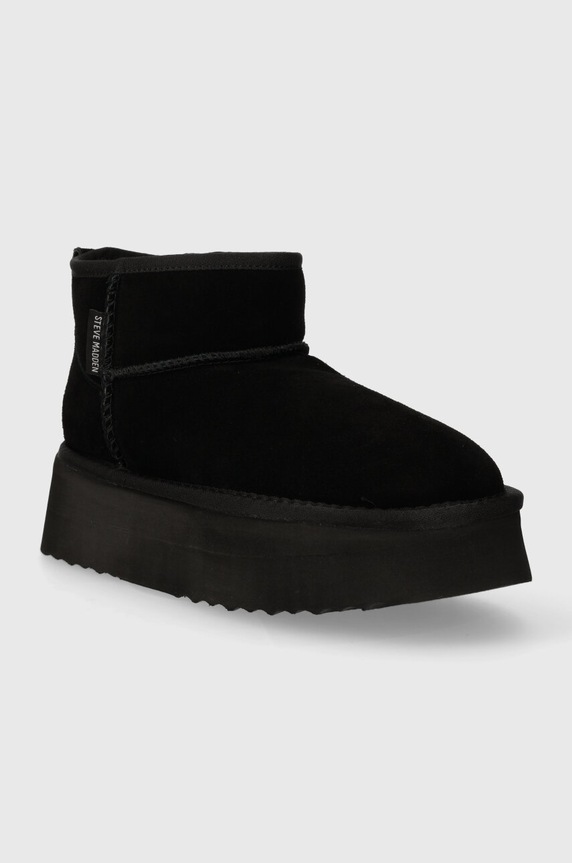 Steve Madden cizme de zapada din piele intoarsa Campfire SM11002737.015 negru AW23