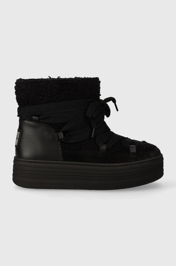 Steve Madden śniegowce Haddy skóra zamszowa czarny SM11002774.184