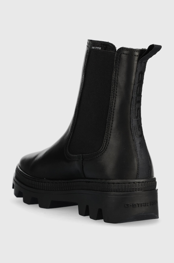 Cipők G-Star bőr bokacsizma NOXER CHS LEA 2241020720.BLK fekete