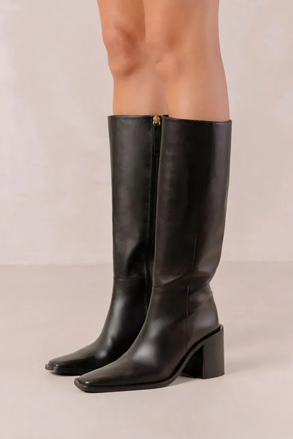 Шкіряні чоботи Alohas Berta S00416.25 чорний AW23