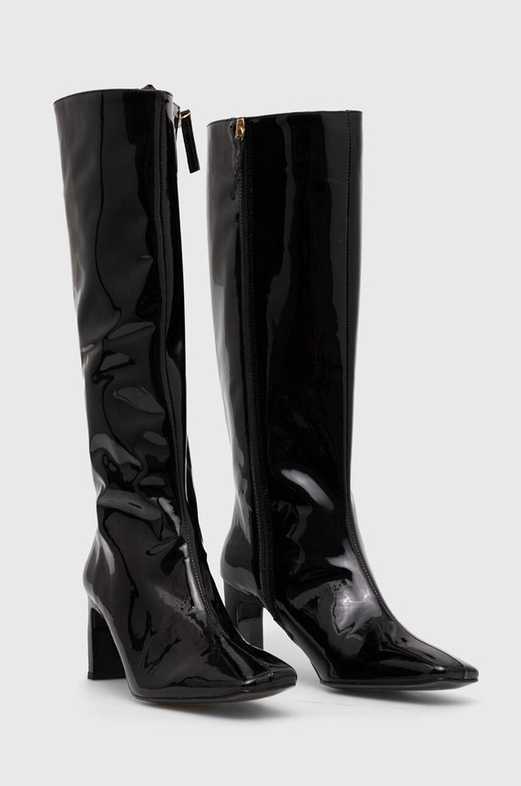 Alohas kozaki skórzane Isobel S100059.01 czarny AW23