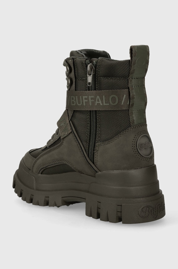 Obuwie Buffalo workery Aspha Com1 1622160.KHA zielony