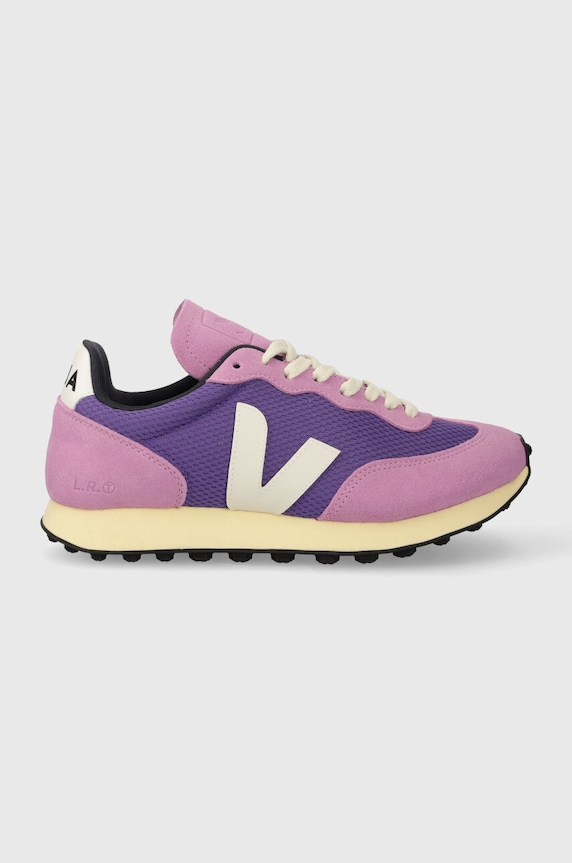 Sneakers Veja Rio Branco δέρμα σαμουά μωβ RB1803347A