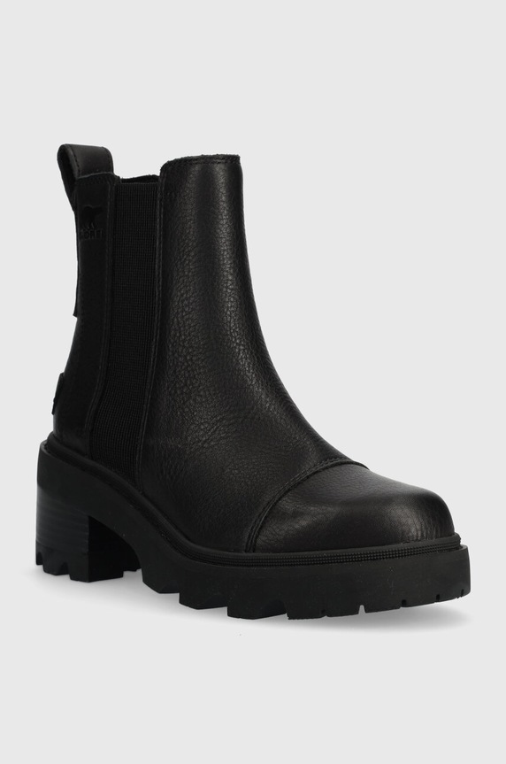 Δερμάτινες μπότες τσέλσι Sorel JOAN NOW CHELSEA 2048451010 μαύρο AW23