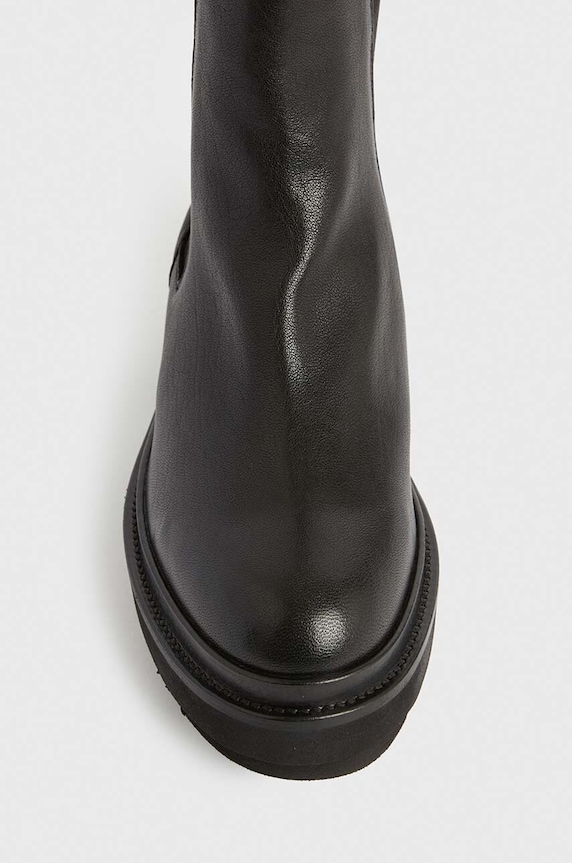 AllSaints ghete chelsea de piele Billie negru WF033V