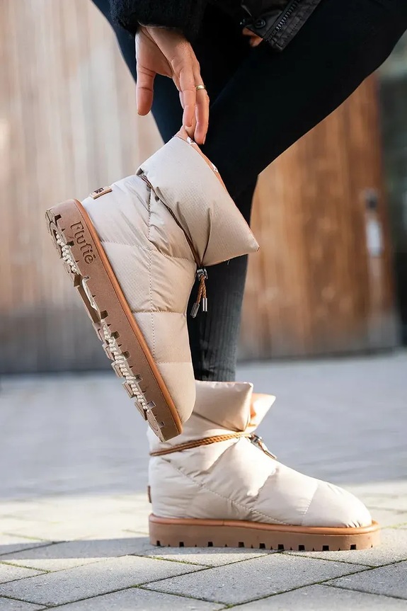 Flufie śniegowce Classic żółty S01.SAND.BEIGE