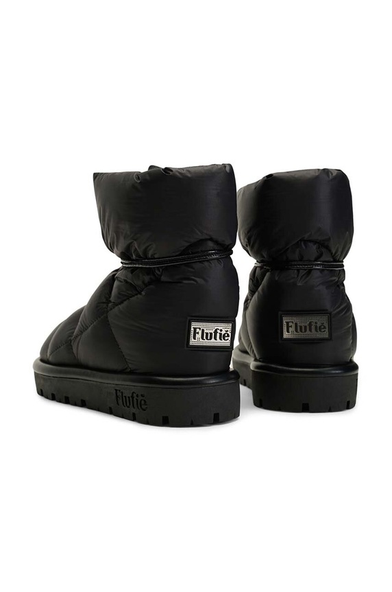 Scarpe Flufie stivali da neve Metallic S02.JET.BLACK nero