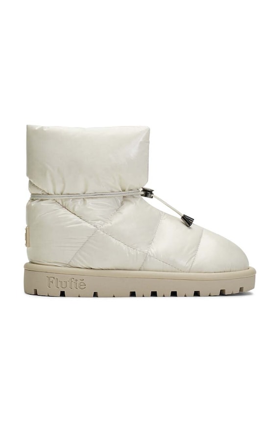 Μπότες χιονιού Flufie Shiny χωρίς φερμουάρ λευκό S03.WHITE