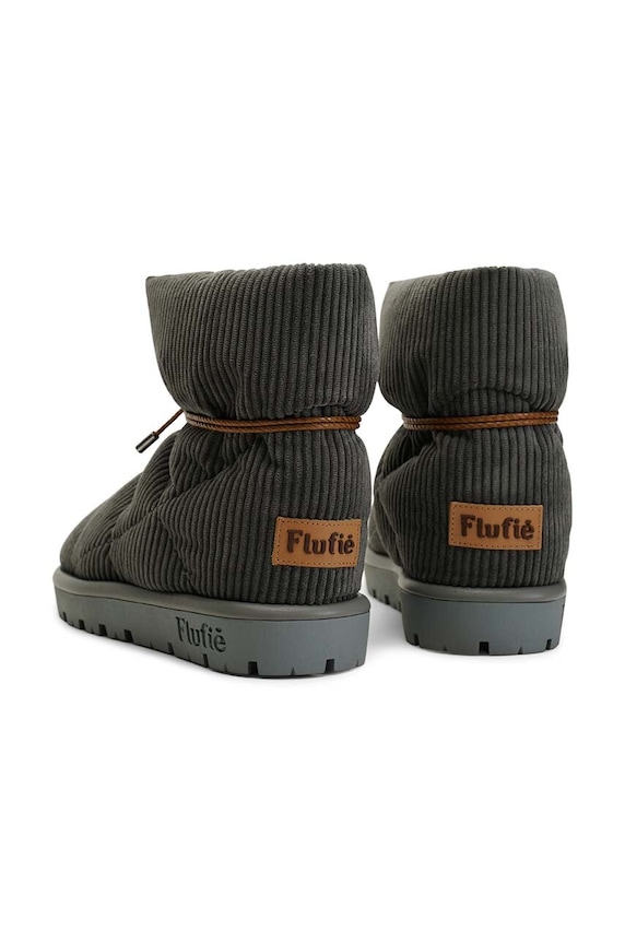 Flufie cizme de iarna Cord gri S07.GREY