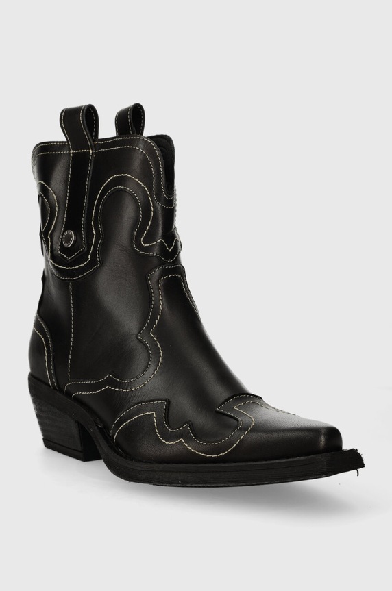 Шкіряні черевики Steve Madden Waynoa SM11003072.017 чорний AW23