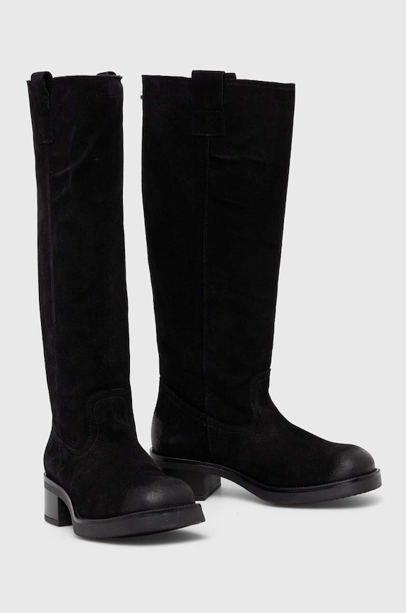 Steve Madden cizme din piele intoarsa Banner SM11003092.015 negru AW23