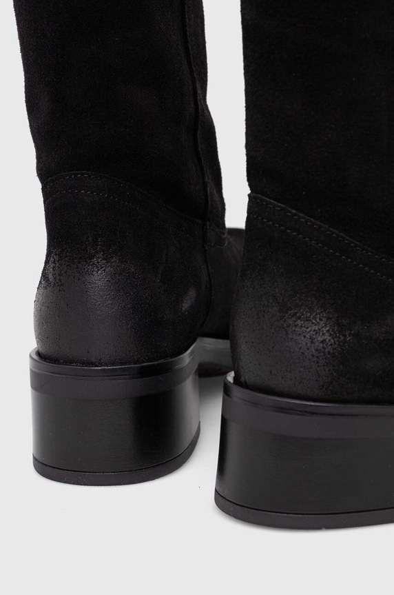 Încălțăminte Steve Madden cizme din piele intoarsa Banner SM11003092.015 negru