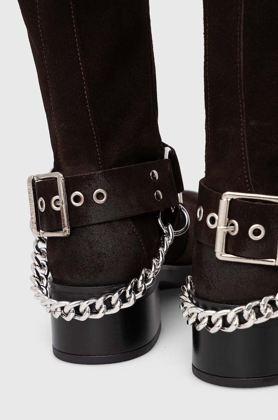 Παπούτσια Μπότες nubuck Steve Madden Beau-C SM11003094.205 καφέ