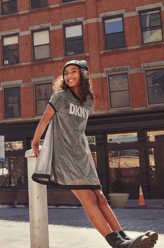Dkny botki skórzane dziecięce D39116.36.39