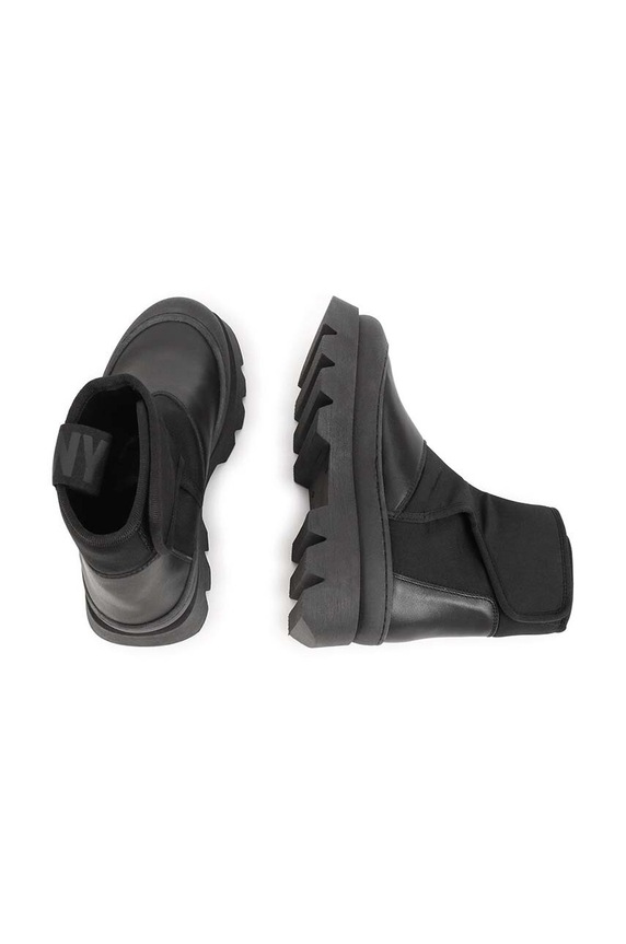 Dkny botki skórzane dziecięce D39116.36.39 czarny