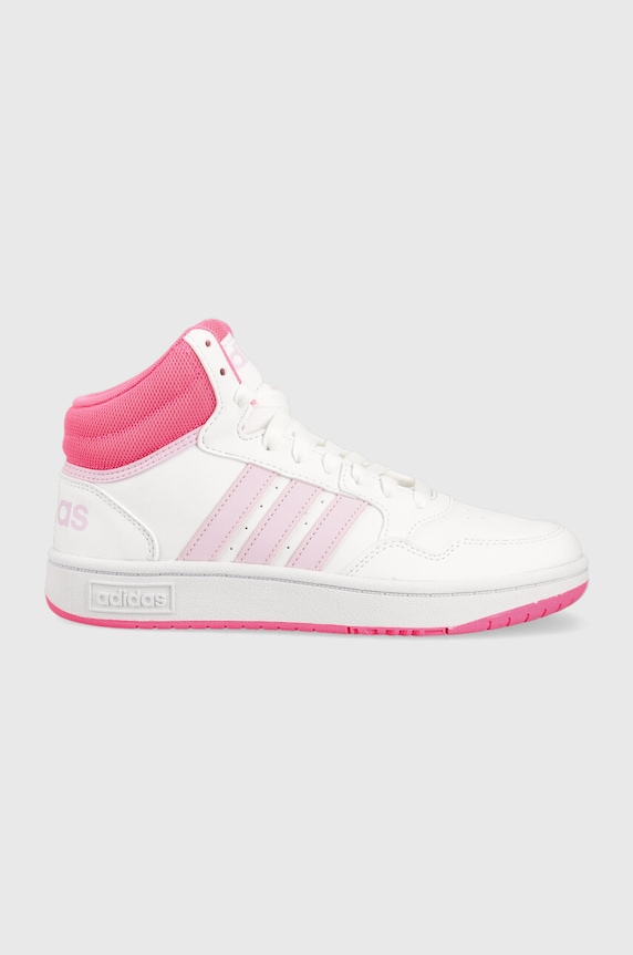 Detské tenisky adidas Originals HOOPS MID 3.0 K textilný biela IF2722