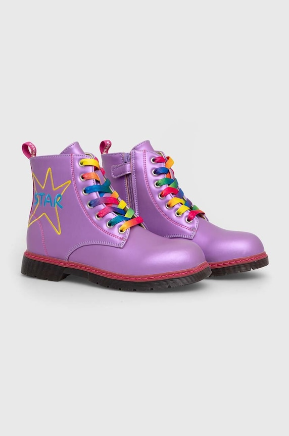Dziewczynka Agatha Ruiz de la Prada botki dziecięce 231961 fioletowy