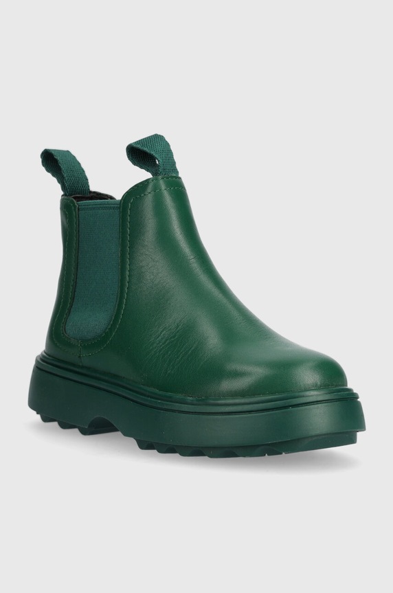 Camper sztyblety skórzane dziecięce Norte Kids K900149.26.27 turkusowy AW23