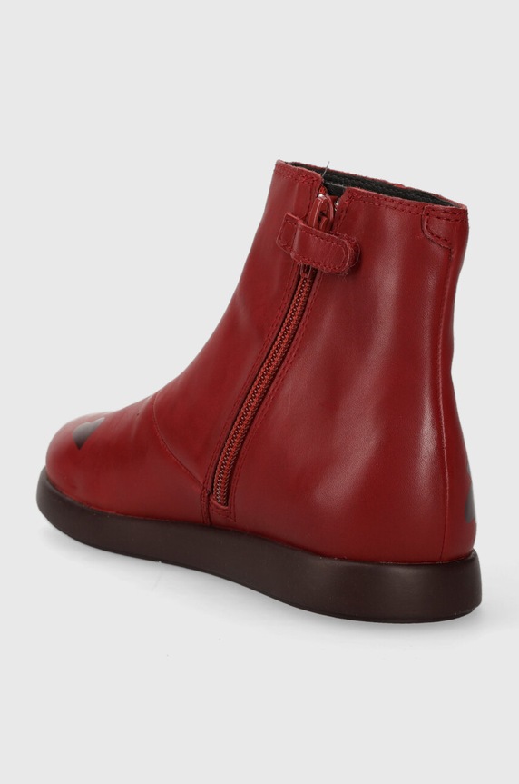 Lány Camper gyerek bokacsizma bőrből TWS Kids K900329.28.34 burgundia