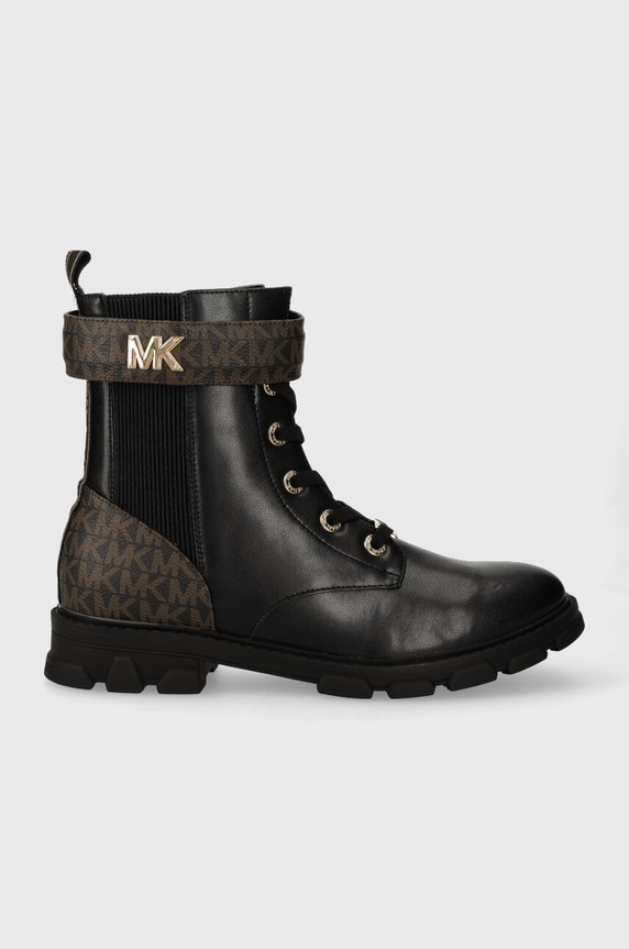 Michael Kors botki dziecięce imitacja skóry licowej czarny MK100782