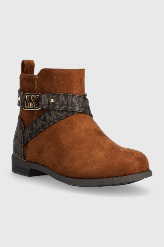 Michael Kors botki dziecięce MK100803 brązowy AW23