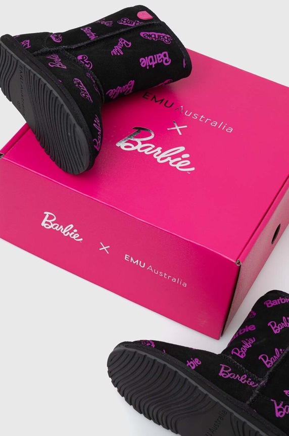 Emu Australia cizme de zapada din piele intoarsa Barbie? Wallaby Print Lo K12904.Barbie.Wallaby.
