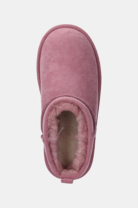 Μπότες σουέτ για παιδιά UGG KIDS CLASSIC ULTRA MINI ροζ 1130750K.G