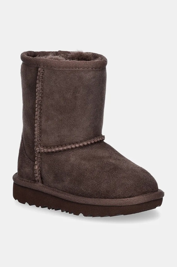 Dječje cipele za snijeg od brušene kože UGG T CLASSIC II brušena koža smeđa 1017703T