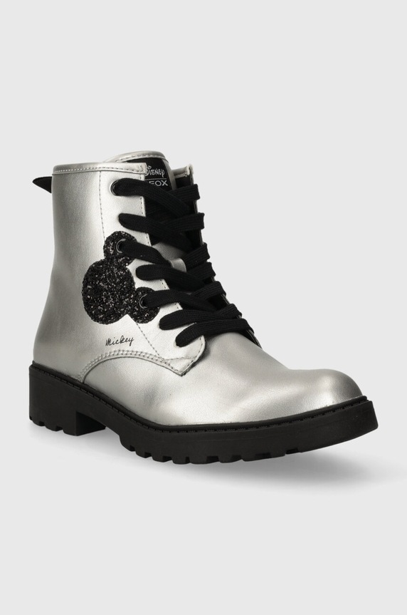 Παιδικά workers Geox J3620G.000NF.28.35 ασημί AW23