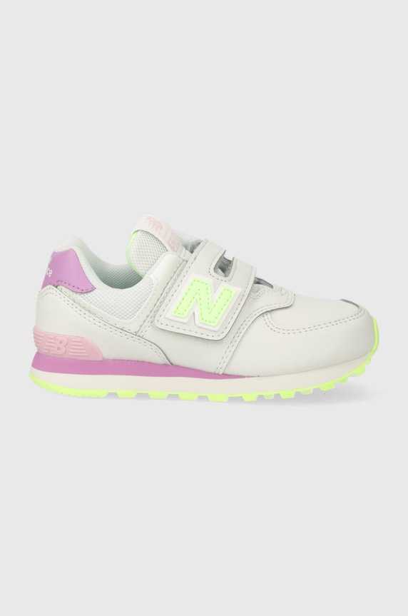 New Balance sneakers pentru copii PV574CX textil alb PV574CX