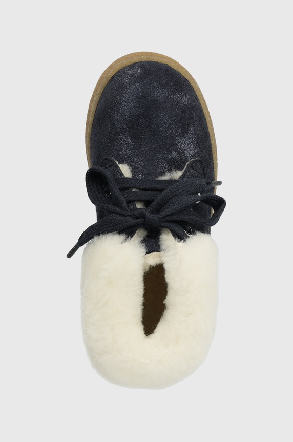 Pom D'api buty zimowe zamszowe dziecięce TRIX FUR G granatowy P1DBDF0403.24.27