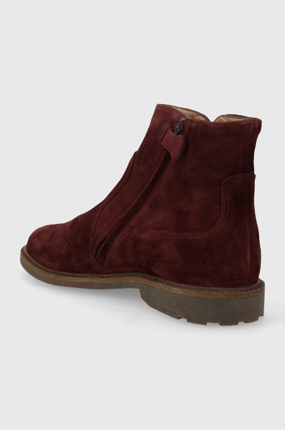 Fete Pom D'api cizme din piele intoarsa pentru copii SISTER LOVE P1ECDZ0401.35.38 burgundia