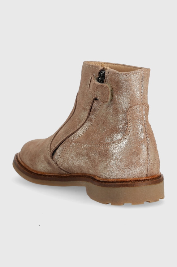 Дівчинка Дитячі замшеві черевики Pom D'api SISTER BOOTS P1EFDF0405.28.30 бежевий