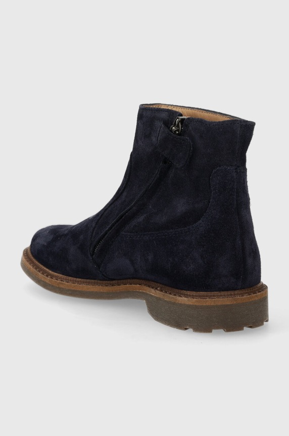 Lány Pom D'api gyerek bokacsizma velúrból SISTER BOOTS P1EFDZ0401.28.30 sötétkék