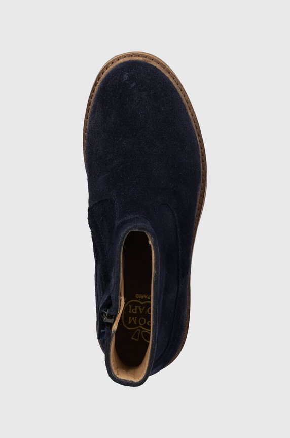 Pom D'api gyerek bokacsizma velúrból SISTER BOOTS sötétkék P1EFDZ0401.31.34