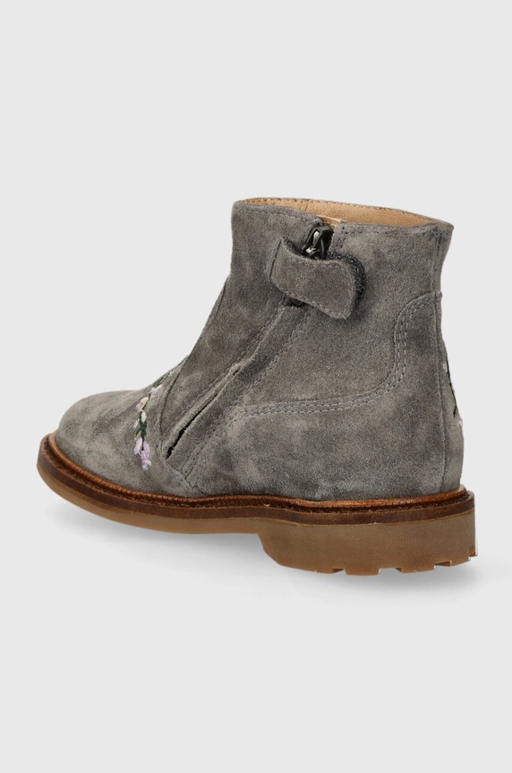 Κοριτσίστικα Παιδικές μπότες σουέτ Pom D'api SISTER BRODI P1EHDZ0403.24.27 γκρί